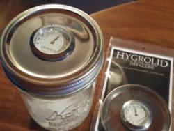Hygrolid for curing, monitoring, and storing your dried goods.